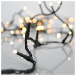 Σειρα Pro, 1200 led 3mm, 31v & 12w Μετασχηματιστη, Σταθερο, Πρασινο pvc Καλωδιο, Θερμο Λευκο Led, ana 5cm, Προεκταση Παροχης 3m, Ip44