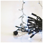 Σειρα, 100 led 5mm, 230v, Επεκταση εωσ 9, Πρασινο Καουτσουκ Καλωδιο, 90 Μπλε led kai 10 Λευκα Flash Led, Προεκταση Παροχης 1,5cm, ana 10cm, Ιρ65