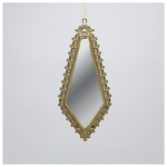 Στολιδι Κρεμαστο, Vintage Καθρεφτης, Σταγονα, Χρυσο, 19x8cm
