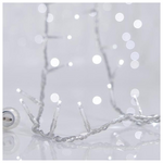 Σειρα, 300 led 3mm, 31v, Επεκταση εωσ 3, με Μετασχηματιστη, Προεκταση Παροχης 300cm, Διαφανο Καλωδιο, Λευκο Led, ανα 5cm, Ιρ44