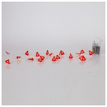 Σειρα, 20 Mini Led, Σακια με Χιονονιφαδες, Μπαταριας 3xaa, Χρονοδιακοπτη, Ασημι Χαλκινο Καλωδιο, Θερμο Λευκο Led, ανα 10cm, Προεκταση Παροχης 30cm, Ip20