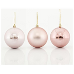 Μπαλα Πλαστικη, ροζ Ρετρο, σετ 6τμχ, 10cm