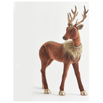 Βελουδινος Ταρανδος, Σκουρο Καφε, 37x14x52cm