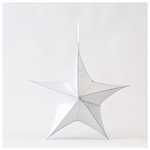 Αστερι Υφασματινο, Λευκο Ιριδιζον, 65cm