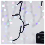 Σειρα, 100 led 3mm, 31v Μετασχηματιστη, 8 Προγραμματα & Μνημη, Πρασινο pvc Καλωδιο, Opal Χρωματιστο Led, ανα 5cm,  Προεκταση Παροχης 3m, Ιρ44