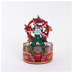 Ροδα, Πρασινη Κοκκινη, με Φως, Μουσικη και Κινηση, Μπαταριας, 13x13x18.5cm