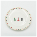 Πιατο με Χρωματιστα Δεντρακια, σετ 2τμχ, 20cm