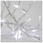 Κουρτινα, 480 led 3mm, 31v, Επεκταση ωσ 3, με Μετασχηματιστη, Προεκταση Παροχης 300cm, Διαφανο Καλωδιο, Λευκο Led, 300x300cm,ιρ44