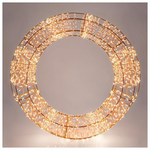 Στεφανι Φωτιζομενο, 2880  Θερμα Led, με Μετασχηματιστη, Χαλκου, 50cm