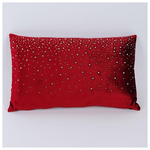 Μαξιλαρι, Μπορντο Βελουδο με Στρας, 30x50cm