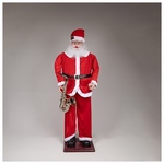 Αγιος Βασιλης με Σαξοφωνο, με Μουσικη και Κινηση, 180cm