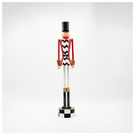 Μεταλλικος Καρυοθραυστης, Μαυρο Καρο με Κοκκινο, 60cm