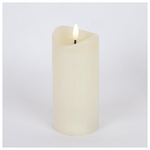 Κερι Μπαταριας με  Φλογα, Λευκο, με Χρονοδιακοπτη, 7x12,5cm