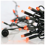 Σειρα, 100 led 5mm, 230v, Επεκταση εωσ 9, Προεκταση Παροχης 150cm, Πρασινο Καλωδιο, Καουτσουκ, Κοκκινο Led,  ana 10cm, Ιρ65