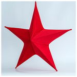 Βελουδινο Αστερι, Κοκκινο, 80cm