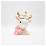 Μπισκοτιερα Ελαφακι, με Χρυσα Κερατα, Διακοσμητικη, 23x28cm