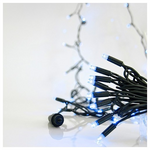 Σειρα, 100 led 5mm με Καλυμμα, 230v, 3 Επεκτασεις εωσ 9 Σετ, Πρασινο Καουτσουκ Καλωδιο, Μπλε led ana 10cm, Προεκταση Παροχης 1.5m, Ιρ65