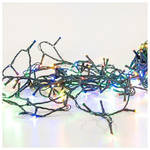 Σειρα, 300 led 5mm, Wifi Μετασχηματιστη 31v με Εφαρμογη, Πρασινο pvc Καλωδιο, Θερμο Λευκο & Χρωματιστο led ανα 7,5cm, Προεκταση Παροχης 3m, Ip44