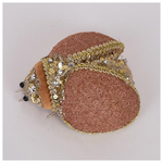 Πασχαλιτσα ροζ με Χρυσα Διακοσμητικα, 5x9χ13cm