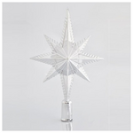 Κορυφη Δεντρου Πλαστικη, Ασημι Γυαλιστερη, 30cm