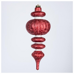 Πλαστικο Στολιδι, Ασπρο Κοκκινο, 31cm