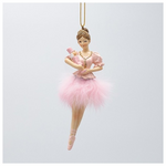 Στολιδι Πολυρεζιν, Μπαλαρινα με Καρυοθραυστη, Ροζ, 4x12.5cm
