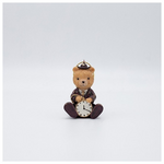 Στολιδι Πολυρεζιν, Αρκουδακι Καθιστο Vintage με Ρολοι, 5x7.5cm