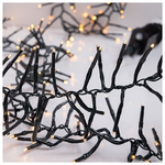 Cluster pro 5,5m, 588 led 3mm, 31v & 7,2w Adaptor, 8 Προγραμματα & Μνημη, Πρασινο pvc Καλωδιο, Θερμο Λευκο Led, Προεκταση Παροχης 3m, Ip44