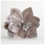 Μανολια, Υφασματινη, Γκρι, με Glitter, 24x24cm