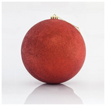 Μπαλα Πλαστικη, Κοκκινη με Glitter, σετ 2τμχ, 20cm