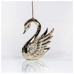 Κυκνος Ακρυλικος, με Σαμπανι Glitter, 7x10,2cm