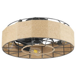 Ανεμιστηρας Οροφης με Νημα Κανναβης 4xe27 με Κοντρολ φ55 dc 20w