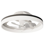 Ανεμιστηρας Πλαφονιερα Οροφης Μαυρος-Λευκος φ50 dc 20w