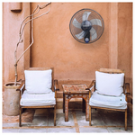 Ανεμιστηρας Τοιχου Μαυρος με Κοντρολ Φ44,5 65w