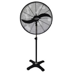 Ανεμιστηρας Βιομηχανικος Μεταλλικος Ορθοστατης Μαυρος φ76 190w με Διακοπτη Περιστροφης