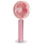 Ανεμιστηρας Χειρος Επαναφορτιζομενος με usb φ10 2000mah ροζ