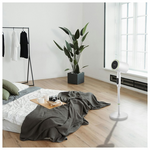 Ανεμιστηρας Ορθοστατης φ20 50w και Θερμαντικο 2200w Κρεμ 2 σε 1