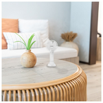 Ανεμιστηρας Χειρος Επαναφορτιζομενος με usb με Βαση Κινητου φ10 Λευκος