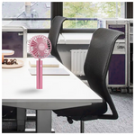 Ανεμιστηρας Χειρος Επαναφορτιζομενος με usb φ10 2000mah ροζ