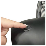 Ανεμιστηρας Βιομηχανικος Μεταλλικος Ορθοστατης Μαυρος φ76 190w με Διακοπτη Περιστροφης