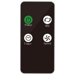 Ανεμιστηρας Πυργος Λευκος Ψηφιακος 50w 83cm με Κοντρολ