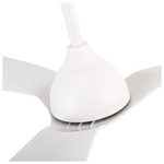 Ανεμιστηρας Οροφης Αδιαβροχος Ip44  Λευκος, 3 Φτερωτες, με Κοντρολ Φ132 dc 33w