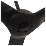 Ανεμιστηρας Οροφης Αδιαβροχος  Ip44 Μαυρος, 3 Φτερωτες, με Κοντρολ Φ132 dc 33w