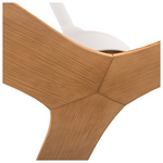 Ανεμιστηρας Οροφης Ανοιχτο Χρωμα Ξυλου και Κοντρολ Φ132 30w dc