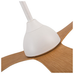 Ανεμιστηρας Οροφης Ανοιχτο Χρωμα Ξυλου και Κοντρολ Φ132 30w dc