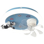 Ανεμιστηρας Οροφης Παιδικος Αστροναυτης Μπλε 15w με led φωσ 48w και Κοντρολ