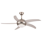 Ανεμιστηρας Οροφης με 1 φωσ e27 Νικελ ματ με Κοντρολ Φ122 70w