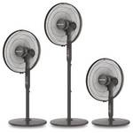 Ανεμιστηρας Ορθοστατης Μαυρος 3σε1 dc Μοτερ φ45 25w με Κοντρολ