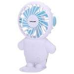 Ανεμιστηρας Χειρος Επαναφορτιζομενος με usb φ8 Λευκο-Μπλε