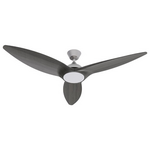 Ανεμιστηρας Οροφης Wifi Χρωμα Γκρι Ξυλου με led φωσ rgb και Κοντρολ Φ132 dc Μοτερ 35w